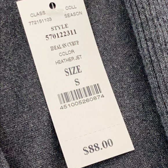 NWT WHBM Gray Fitted Open Front Tunic Cardigan - Picture 4 of 10